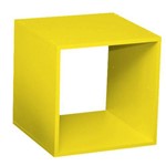 Assistência Técnica e Garantia do produto Nicho Cubo Macs Baby 40cmx40cm Bramov Móveis Amarelo