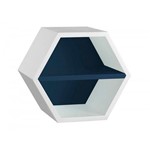 Assistência Técnica e Garantia do produto Nicho Hexagonal 1 Prateleira Favo Maxima Branco/Azul Noite