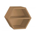 Assistência Técnica e Garantia do produto Nicho Hexagonal 1 Prateleira Favo Maxima Marrom Médio