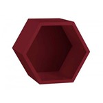 Assistência Técnica e Garantia do produto Nicho Hexagonal MDF Favo Maxima Bordô