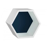 Assistência Técnica e Garantia do produto Nicho Hexagonal MDF Favo Maxima Branco/Azul Noite