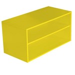 Assistência Técnica e Garantia do produto Nicho Retangular 1 Prateleira Glas Bramov Móveis Amarelo