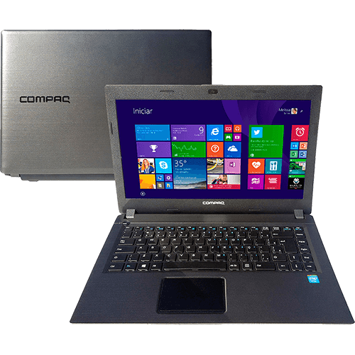 Assistência Técnica e Garantia do produto Notebook Compaq Presario Intel Celeron Dual Core 4GB 500GB Tela LED HD 14" Windows 8.1 - Chumbo