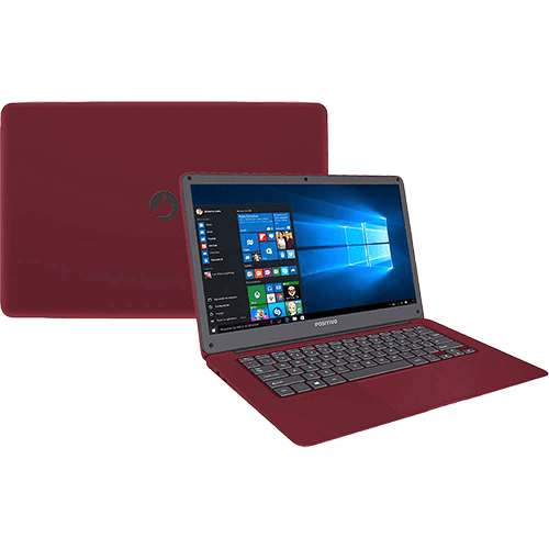 Assistência Técnica e Garantia do produto Notebook Positivo Motion Q232A Intel Atom Quad Core 2GB 32GB SSD Tela LCD 14" Windows 10 - Vermelho