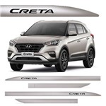 Assistência Técnica e Garantia do produto Novo Friso Lateral Slim Hyundai Creta Prata Metal