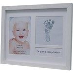 Assistência Técnica e Garantia do produto Painel de Fotos Baby Love (27x27x2cm) Branco Vermelho para 2 Fotos - Kapos