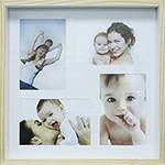 Assistência Técnica e Garantia do produto Painel de Fotos Color Wood 30x30cm Branco para 4 Fotos 10x15cm - Kapos