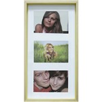 Assistência Técnica e Garantia do produto Painel de Fotos Color Wood 20x40cm Amarelo para 3 Fotos 10x15cm - Kapos