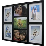 Assistência Técnica e Garantia do produto Painel de Fotos Fine (45x54x3cm) Branco com Preto para 7 Fotos - Kapos
