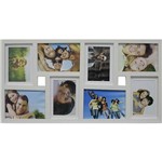 Assistência Técnica e Garantia do produto Painel de Fotos Fine (34x66x1cm) Branco para 8 Fotos - Kapos
