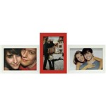 Assistência Técnica e Garantia do produto Painel de Fotos Love (41x17x1cm) Branco com Vermelho para 3 Fotos - Kapos