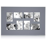 Assistência Técnica e Garantia do produto Painel de Fotos Upper 1 (45x70x4cm) Cinza e Branco para 8 Fotos - Artimage
