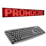 Assistência Técnica e Garantia do produto Painel de Led Vermelho - 6 Linhas 64 Colunas - Display de Mensagens