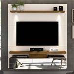 Assistência Técnica e Garantia do produto Painel para TV Até 60 Polegadas com LED e Espelho 1 Porta Luce DJ Móveis Off White/Demolição