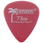 Assistência Técnica e Garantia do produto Palheta Fender Califórnia Thin 0.45mm Vermelha