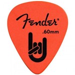 Assistência Técnica e Garantia do produto Palheta Fender Rock-On Touring 0.60mm Laranjada