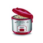 Assistência Técnica e Garantia do produto Panela Eletrica Pratic Rice & Vegetables 6 Red Premium Mondial 400W Vermelho/Inox PE-35