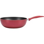 Assistência Técnica e Garantia do produto Panela Wok Antiaderente Brinox Malagueta 24cm - Cereja