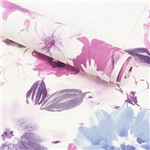 Assistência Técnica e Garantia do produto Papel de Parede Importado Vinílico Lavável Textura em Relevo Floral 90103