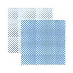 Assistência Técnica e Garantia do produto Papel Scrapbook Básico - KFSB465 - Poá Pequeno Azul Serenity