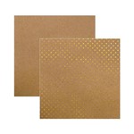 Assistência Técnica e Garantia do produto Papel Scrapbook DF - SDF611 - Metalizada Estrelas Dourada