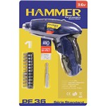 Assistência Técnica e Garantia do produto Parafusadeira Hammer Sem Fio com Bits 3,6v - Blister