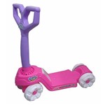 Assistência Técnica e Garantia do produto Patinete Infantil 4 Rodas Mini Scooty - Calesita Rosa/Branco