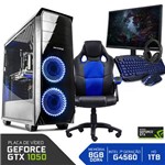 Assistência Técnica e Garantia do produto PC Gamer Completo Neologic NLI80950 Intel G4560 8GB (GeForce GTX 1050 2GB)1TB + Cadeira Gamer Blue