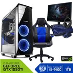Assistência Técnica e Garantia do produto PC Gamer Completo Neologic NLI80955 Intel I5-7400 8GB (GeForce GTX 1050Ti 4GB)1TB + Cadeira Gamer Blue