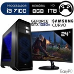 Assistência Técnica e Garantia do produto Pc Gamer Intel Core I3 7100 Geforce Gtx 1050 Ti Monitor Curvo Samsung 24 C24F390F 8GB 1TB EasyPC