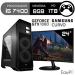 Assistência Técnica e Garantia do produto Pc Gamer Intel Core I5 7400 Geforce Gtx 1060 Monitor Curvo Samsung 24 C24F390F 8GB 1TB EasyPC