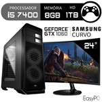 Assistência Técnica e Garantia do produto Pc Gamer Intel Core I5 7400 Geforce Gtx 1060 Monitor Curvo Samsung 27 C27F390F 8GB 1TB EasyPC