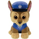 Assistência Técnica e Garantia do produto Pelúcia Ty Beanie Patrulha Canina Chase 25cm - Original Dtc