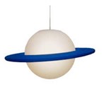 Assistência Técnica e Garantia do produto Pendente Luminária Infantil Planeta Saturno Anel Azul