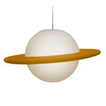 Assistência Técnica e Garantia do produto Pendente Luminária Infantil Planeta Saturno Anel Laranja