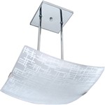 Assistência Técnica e Garantia do produto Pendente Textura Quadrado Metal/Vidro Branco - Attena