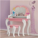 Assistência Técnica e Garantia do produto Penteadeira com Banqueta Infantil Princesas Star Pura Magia Branco/Rosa