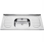 Assistência Técnica e Garantia do produto Pia de Apoio para Cozinha Tramontina Filo 40 FX Sem Furo para Torneira - 1,20m X 50cm Inox