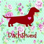 Assistência Técnica e Garantia do produto Placa de Decoração Floral Dachshund