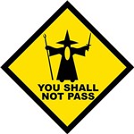 Assistência Técnica e Garantia do produto Placa Decorativa: You Shall Not Pass