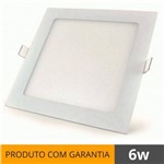 Assistência Técnica e Garantia do produto Plafon 6W Luminária Embutir LED Painel QUADRADO Slim Branco Frio 6500K - BRIWAX