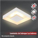 Assistência Técnica e Garantia do produto Plafon de Luz Indireta Sobrepor 45x45cm para 4 Lâmpadas E27 Branco