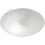 Assistência Técnica e Garantia do produto Plafon Ice Presilha Cristal 30cm Aço/Vidro Leitoso Branco - Startec