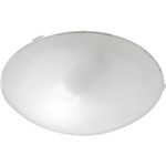 Assistência Técnica e Garantia do produto Plafon Ice Redondo 25cm Aço/Vidro Leitoso Branco - Startec