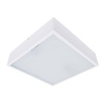 Assistência Técnica e Garantia do produto Plafon Sobrepor Branco P/ 2 Lâmpadas 30x30 Cm