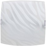 Assistência Técnica e Garantia do produto Plafon Zebra Quadrado Pequeno 21x21cm Metal/Vidro Branco - Attena
