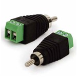 Assistência Técnica e Garantia do produto Plug Adaptador Rca para Borne Conector Cftv - Pacote com 10 Peças