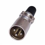 Assistência Técnica e Garantia do produto Plug Xlr Canon Macho com Seguro Metalico 3 Pinos - Pacote com 5 Peças