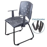 Assistência Técnica e Garantia do produto Poltrona Cadeira Espera Executiva com Braço para Escritório