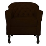 Assistência Técnica e Garantia do produto Poltrona Cadeira Julia Decorativa Recepção e Escritório Sala Suede Marrom - DS DECOR